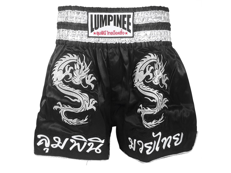 Pantaloncini Thai Kick Boxe LUMPINEE : LUM-038 Nero